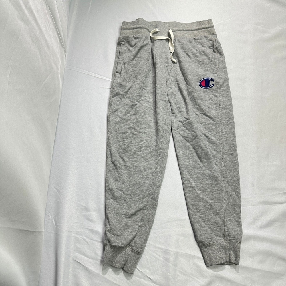 Champion Joggers Large Gray Sweatpants C‎ Logo Men's